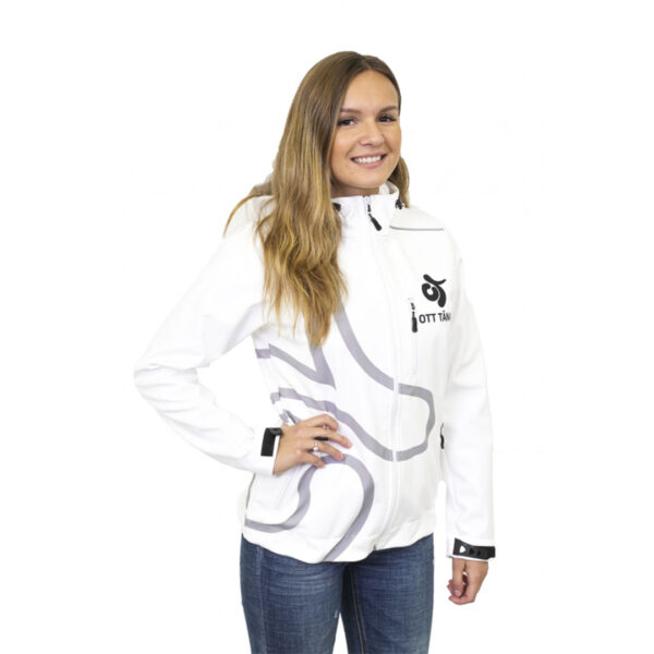 Women softshell with hood (white)