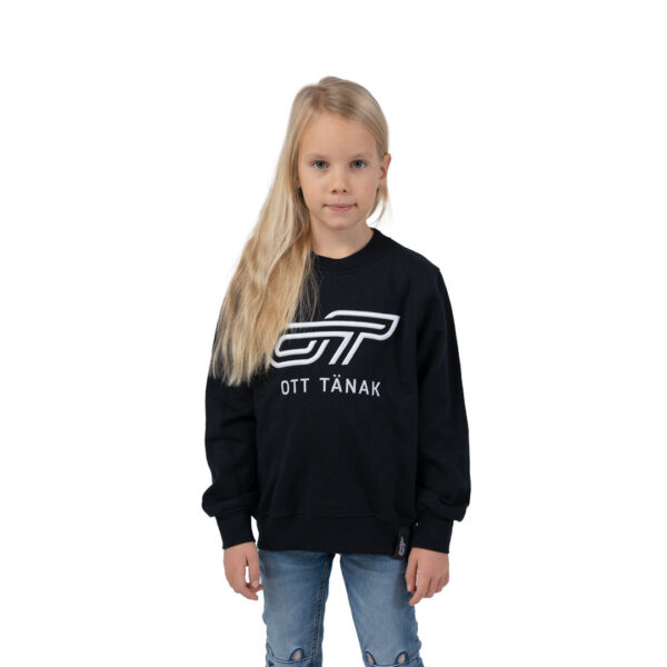 Children 3D logo hoodie, black