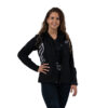 Women softshell with hood, black - Image 2