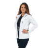 Women softshell with hood, white - Image 4