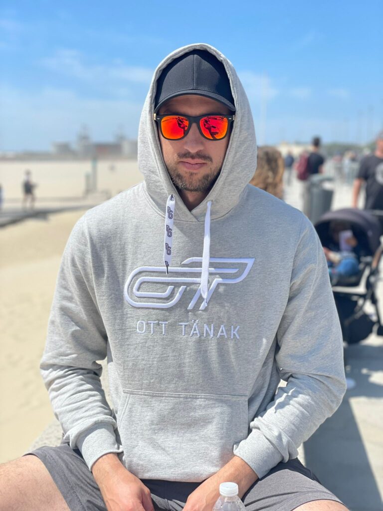 Men 3D logo hoodie, grey